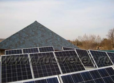 Солнечная электростанция в Ступинском районе.