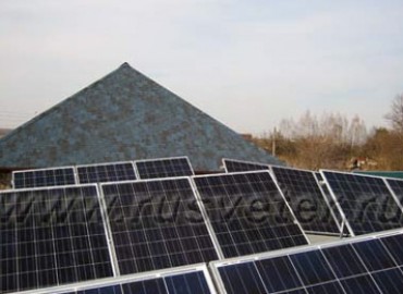 Солнечная электростанция в Ступинском районе.