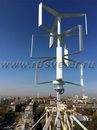 Вертикальный ветрогенератор Вертикаль-ТМ3
